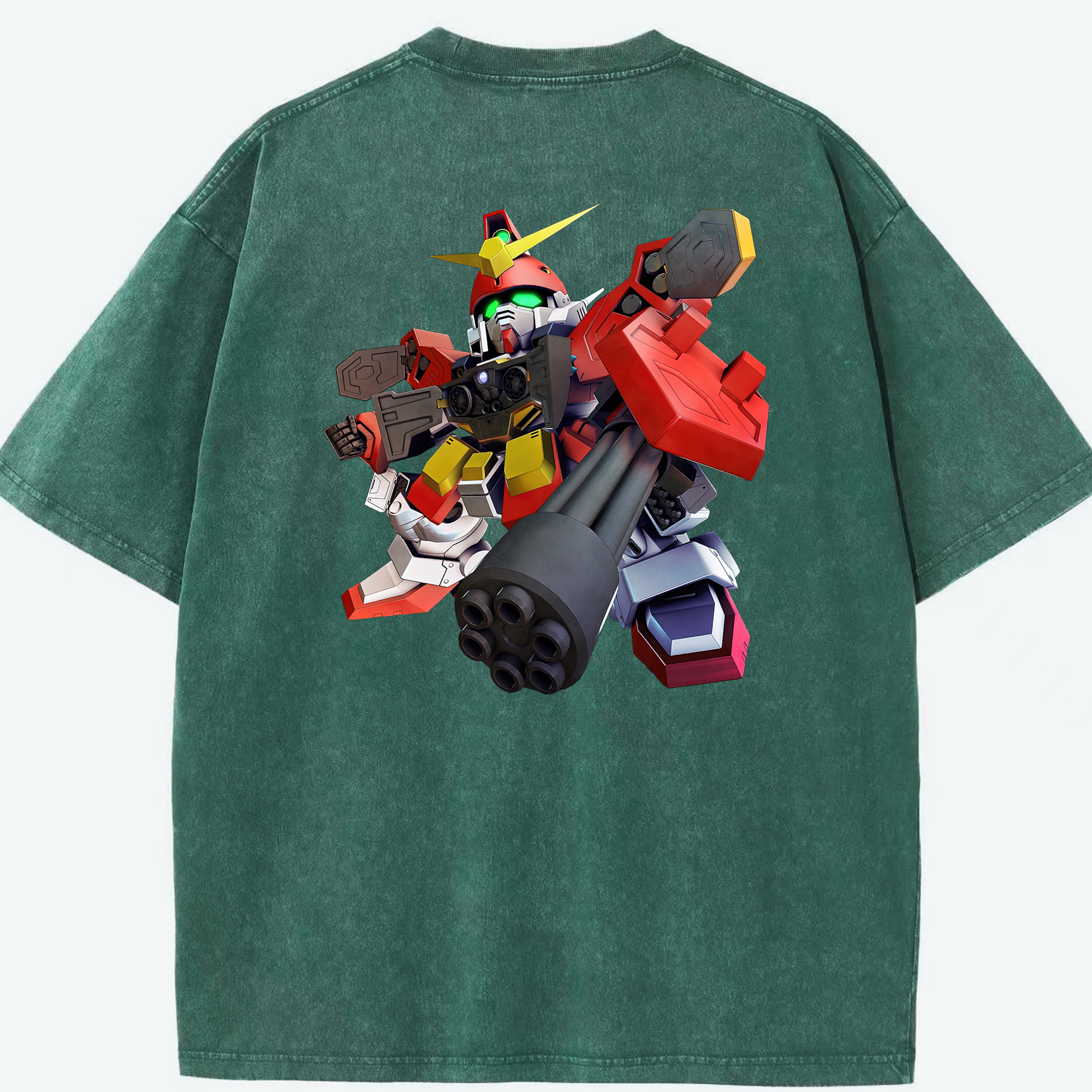 （画像用） 機動戦士ガンダム Mobile Suit Gundam 綿100% ヴィンテージ風 半袖Tシャツ（背面プリント）